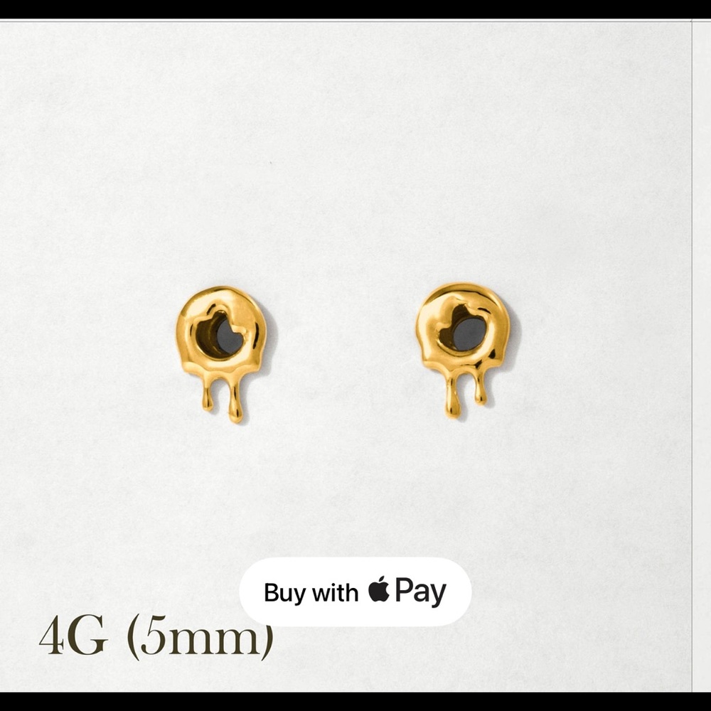 4 gauge pair of earring tunnels
